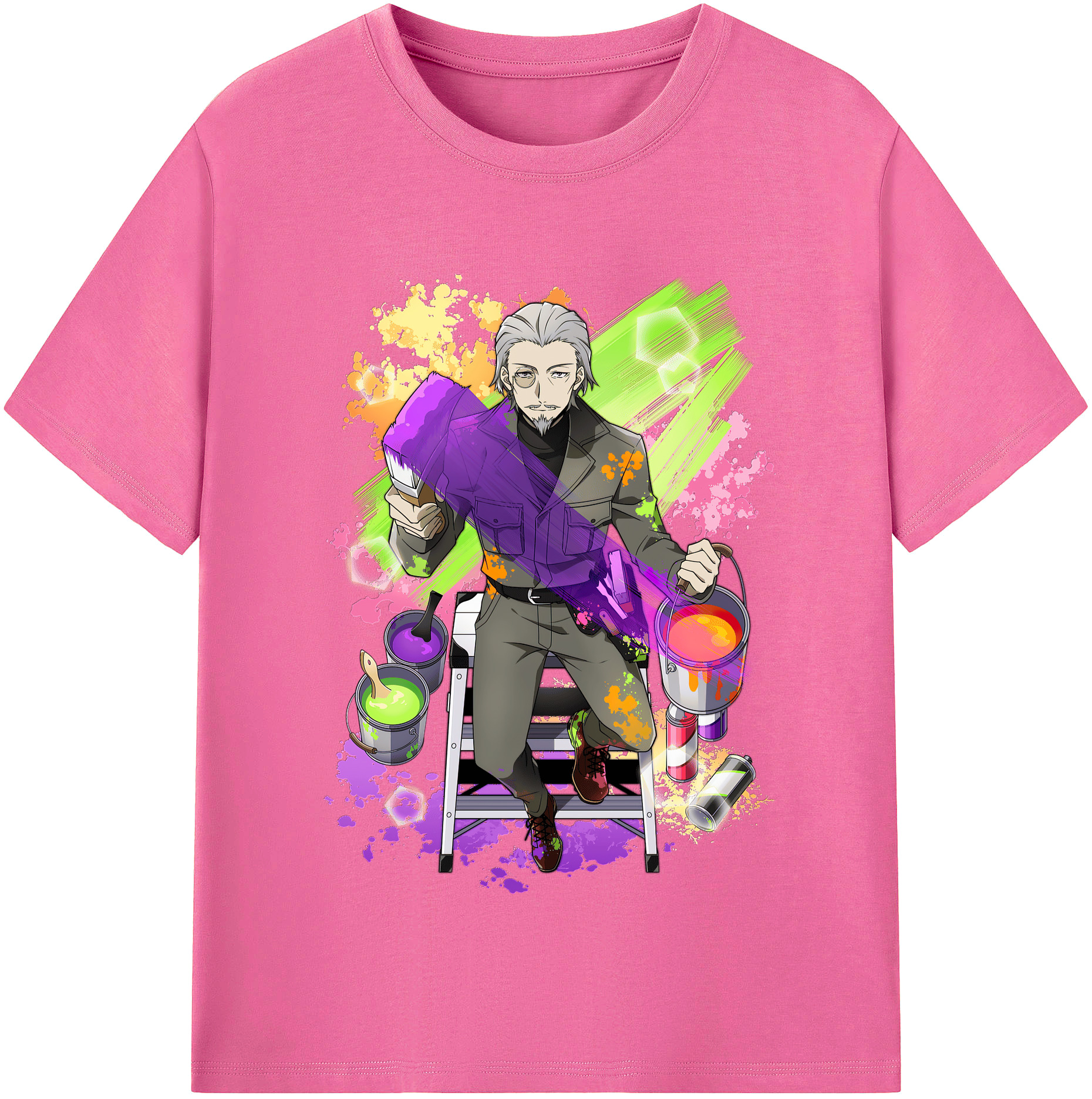 （画像用） 文豪ストレイドッグス Bungo Stray Dogs レディースカジュアルプリントTシャツ（綿100％）